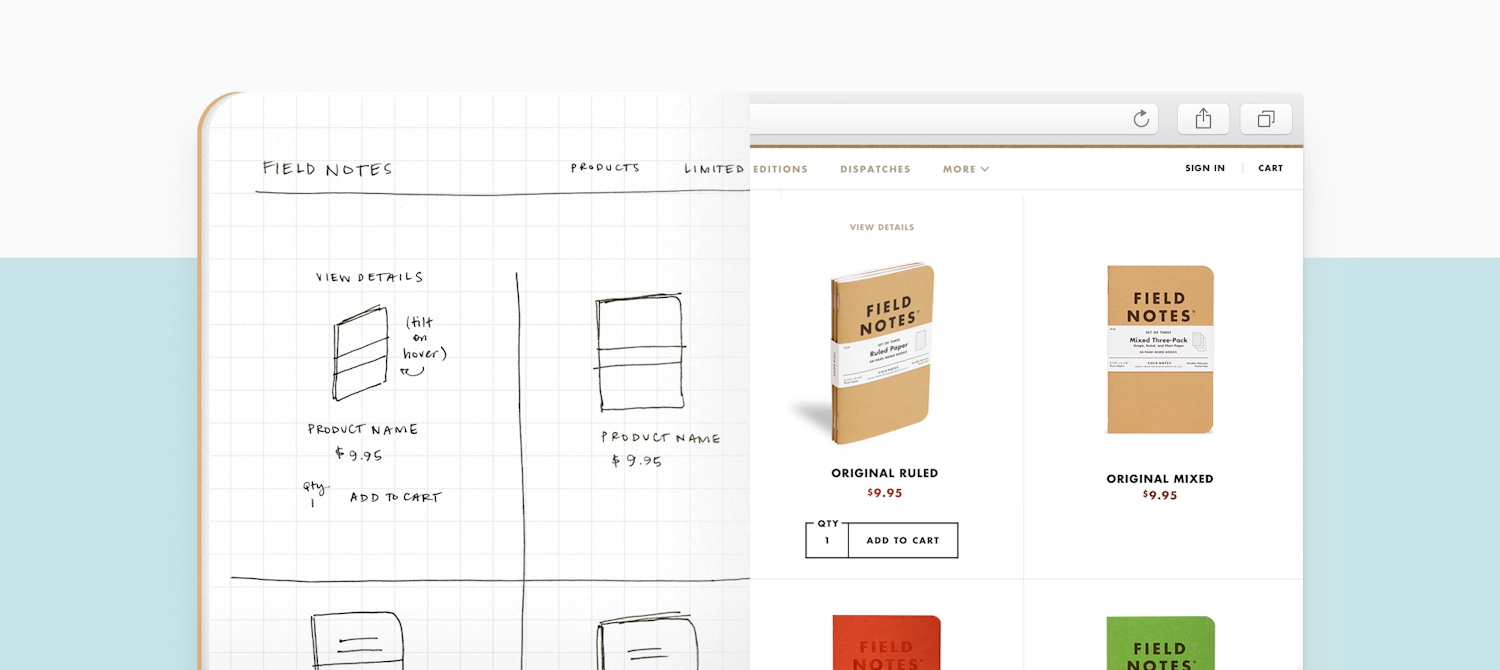 Field Notes Layout Field Notes | One Design Company